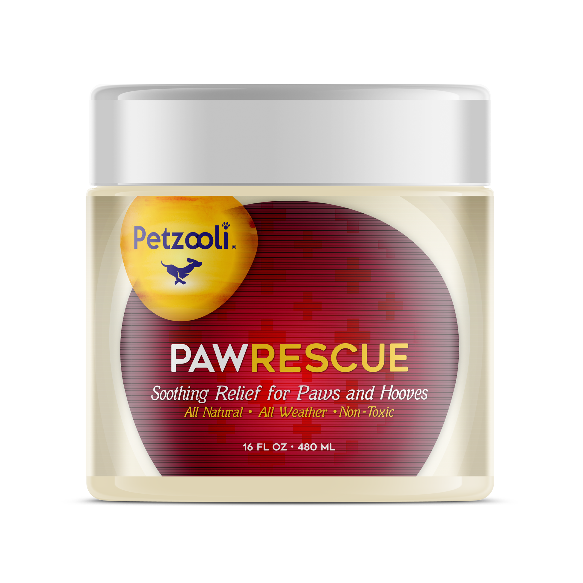 Paw Rescue by Petzooli®, Protective Balm for Paws and Hooves, 16 oz - Livananatural