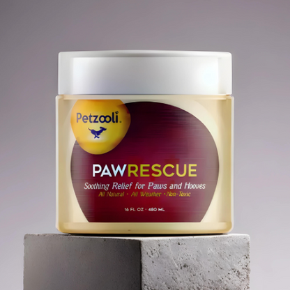 Paw Rescue by Petzooli®, Protective Balm for Paws and Hooves, 16 oz