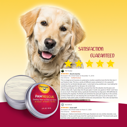 Paw Rescue by Petzooli®, Protective Balm for Paws and Hooves, 2oz - Livananatural